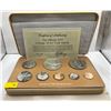 Image 1 : 1977 Cook Islands Proof Set  $5 coin 50% Silver