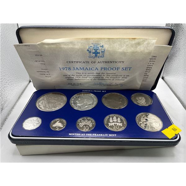 1978 Jamaica Proof Set 92.5% Silver