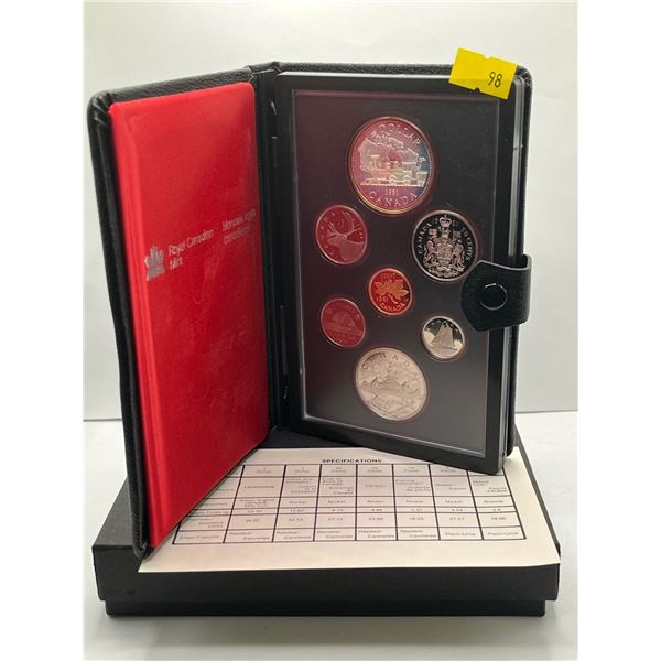 1981 Canadian Double Dollar Proof Set 23.3g 50% Silver