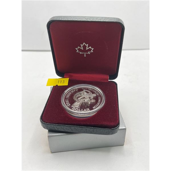 1983 Canadian World University Games Dollar 23.3g 50% Silver