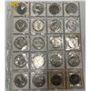 Image 1 : Binder Page of Canadian Nickel Dollars 1973-1981 (20 coins)