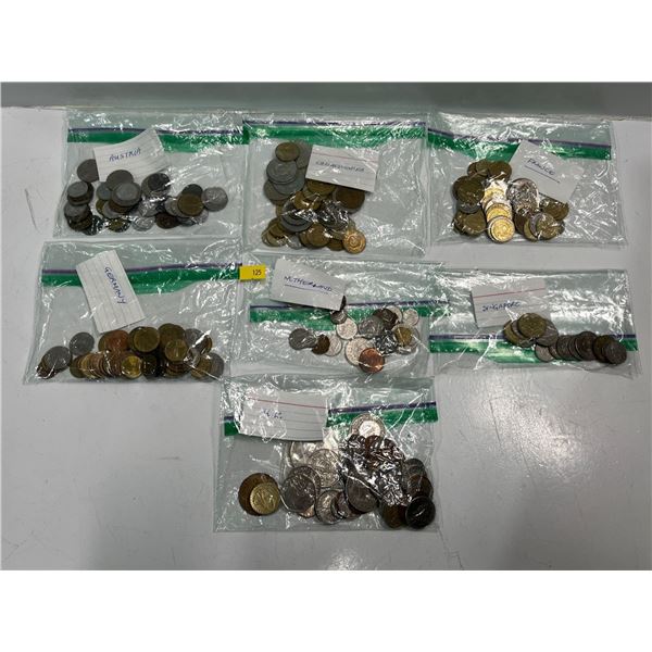 Collection of Coins from Around the World includes Austria, France, Germany, Netherlands and more