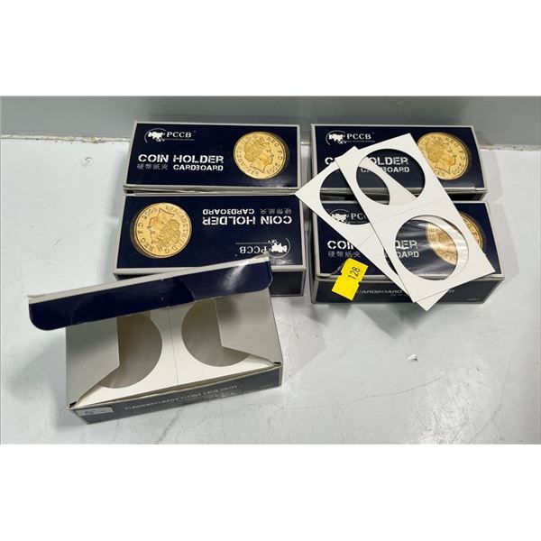 5 Boxes of Carboard Coin Holders (50 pieces per box)