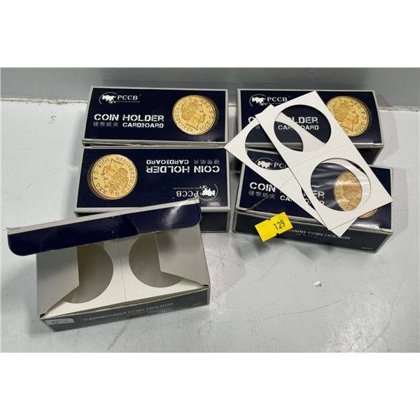 5 Boxes of Carboard Coin Holders (50 pieces per box)