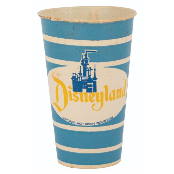 A Disneyland Wax Paper Drink Cup.
