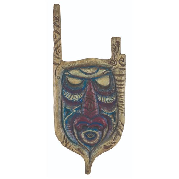 A Jungle Cruise Tiki Shield Prop.