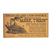 Image 1 : A Mark Twain Steamboat Ticket.