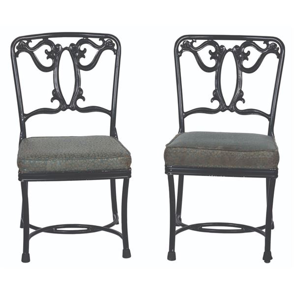 A Pair of Blue Bayou Chairs.