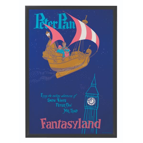 A Peter Pan Attraction Poster.