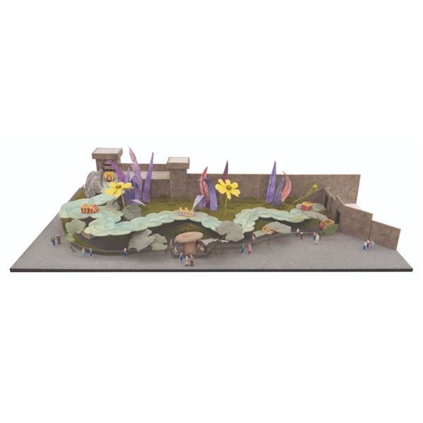 An Alice in Wonderland Ride Exterior Model.