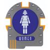 Image 1 : A Space Mountain Women's Restroom Sign.
