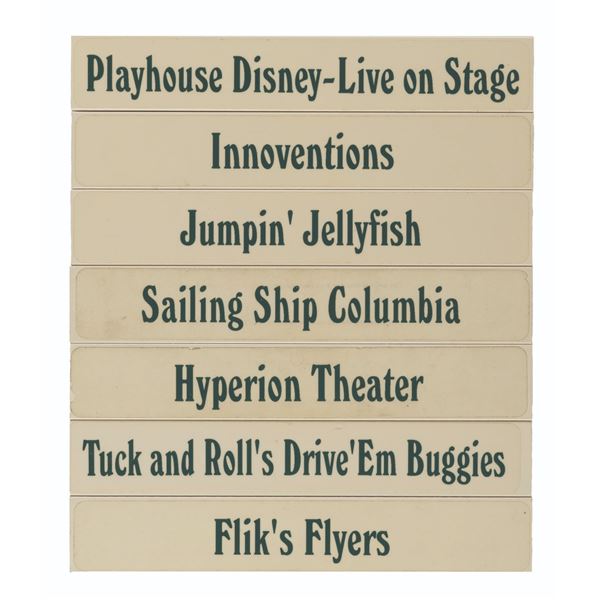 Attraction Sign A Collection of Disneyland & DCA Attraction Signs.