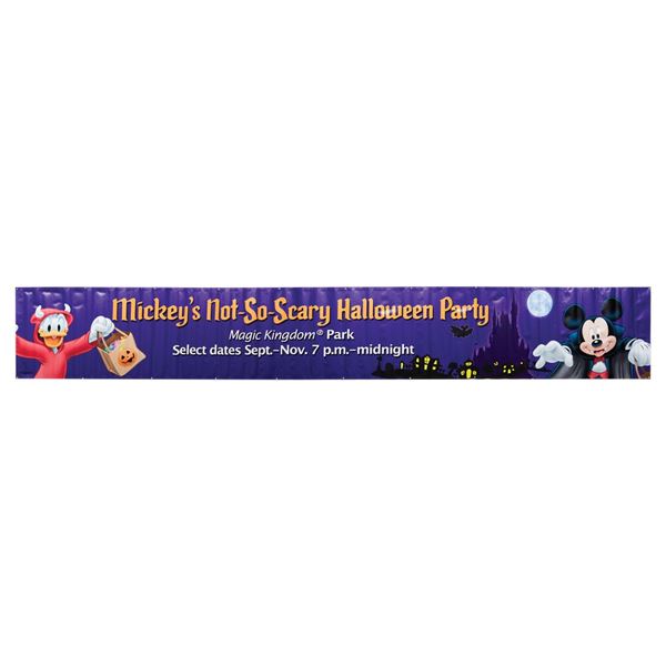 Mickey's Not-So-Scary Halloween Banner.
