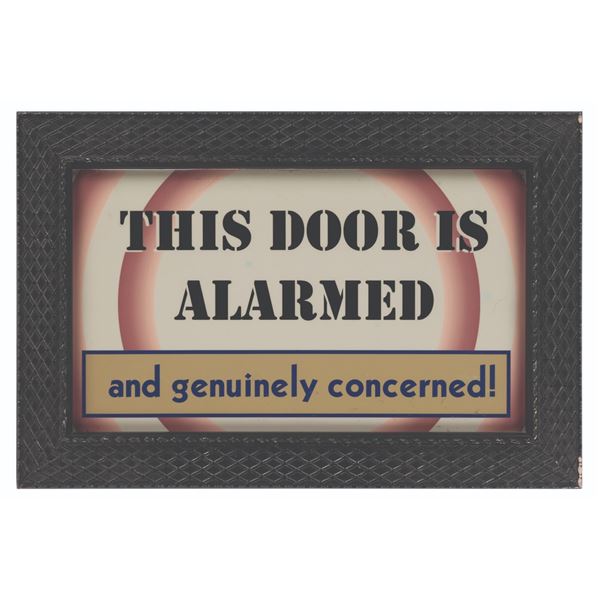 A Muppet*Vision 3D Gag Sign.