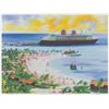 Image 1 : A Caribbean Beach Resort Decor Print "Castaway Cay."