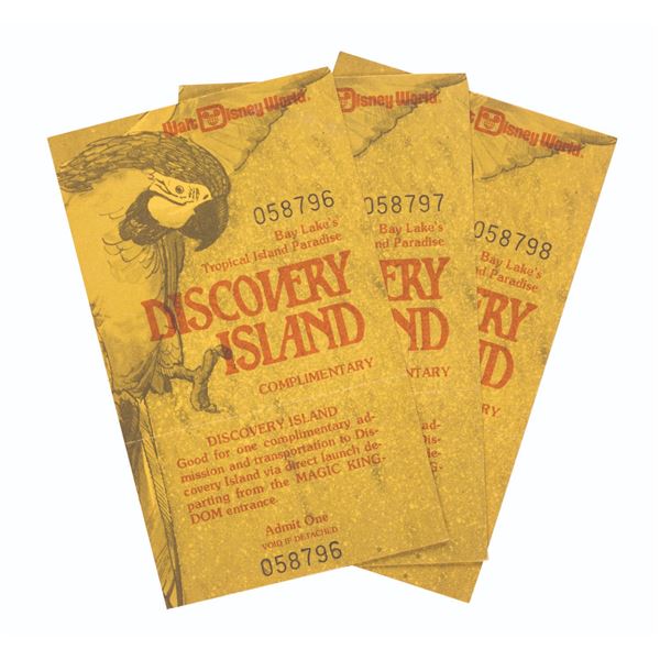 A Discovery Island Ticket Collection.