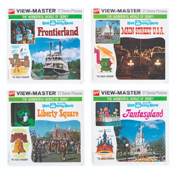 Four Walt Disney World View-Master Sets.
