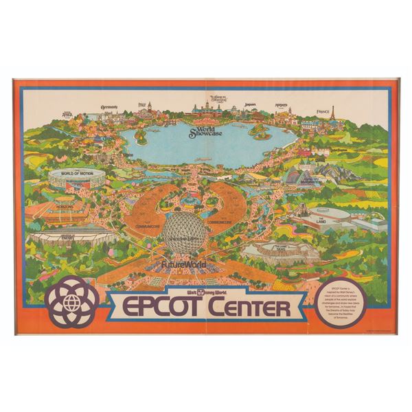 A 1982 EPCOT Center Souvenir Map.