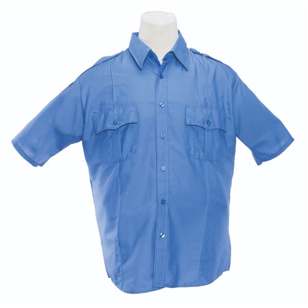 A Walt Disney World Blue Security Shirt.