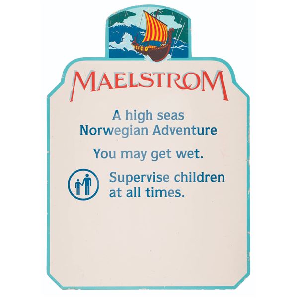 Maestrom Safety Warnings Sign.