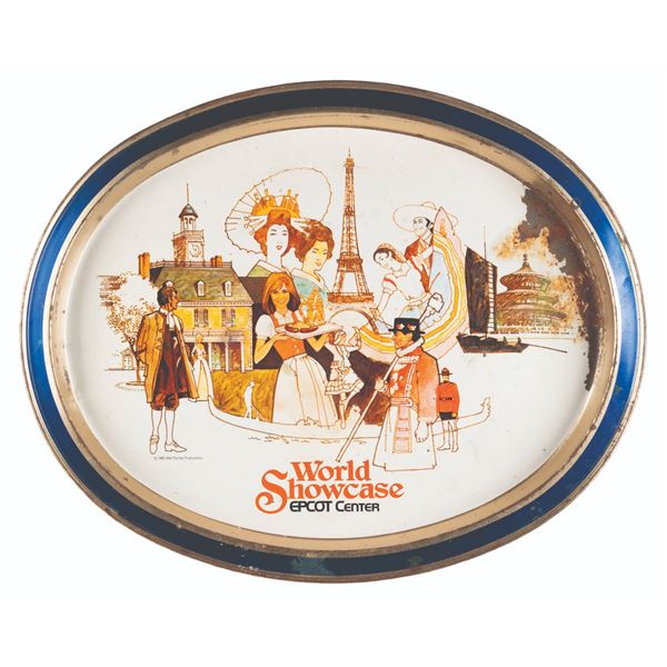 An EPCOT Center World Showcase Tin Tray.