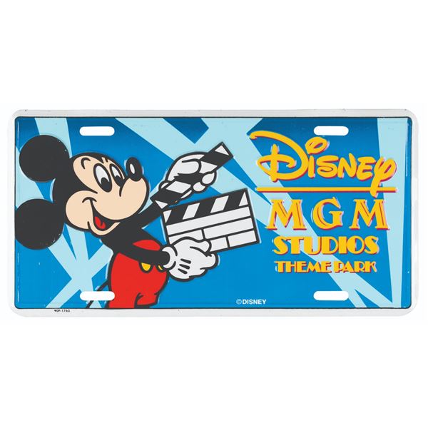 A Disney-MGM Studios License Plate.