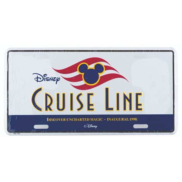 Disney Cruise Line 1998 ナンバープレート A Pair of Disney Cruise Line Inaugural License Plates.