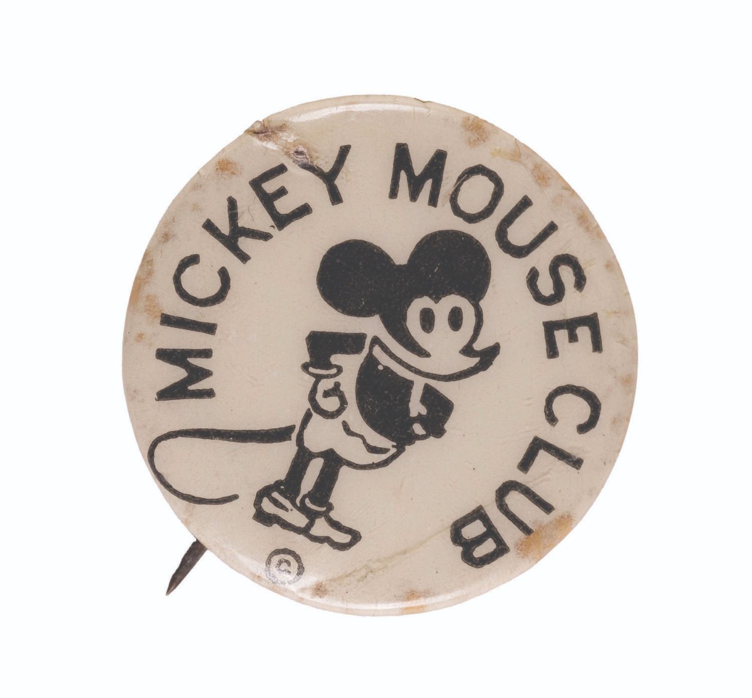 Mackey Button A Rare Mickey Mouse Club Button.