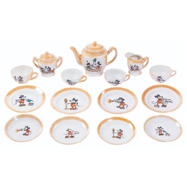 A Mickey and Minnie Tea Set.