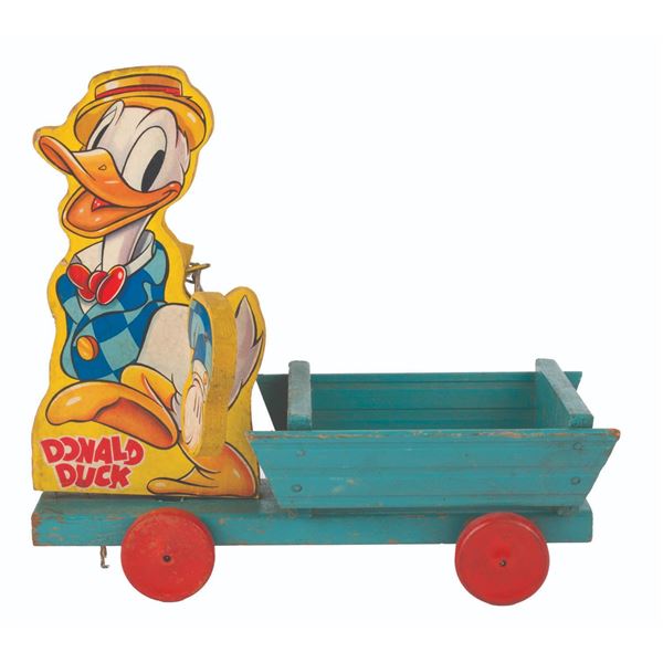 A Fisher-Price Strutter Donald Duck Toy.