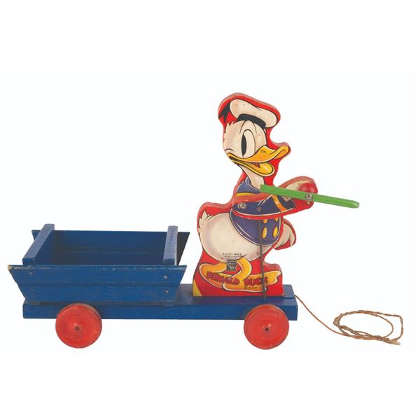 Donald Duck Drum Major Pull Toy.