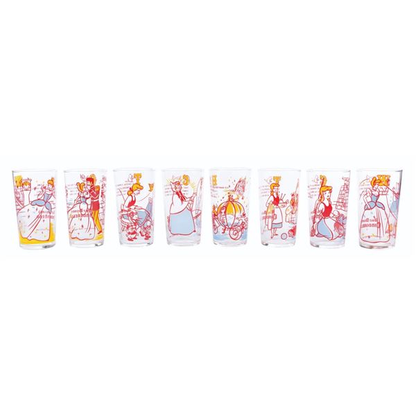 A Cinderella Drinking Glass Set.