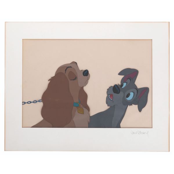 Lady and Tramp Art Corner Cel.