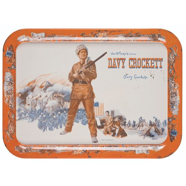 A Walt Disney's Davy Crockett Tray.