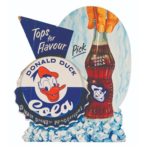 A Large Donald Duck Cola Ad.