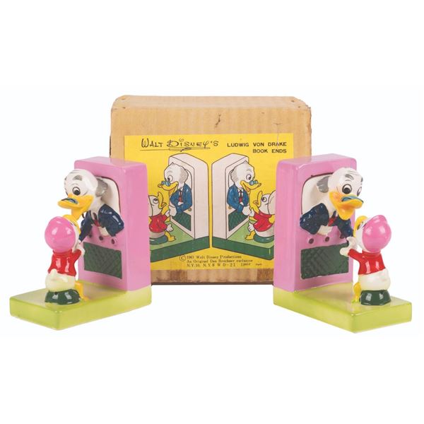 A Ludwig Von Drake Book Ends Boxed Set.