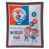 Image 1 : A "Greetings from World's Fair" Smoked Glass Tray.