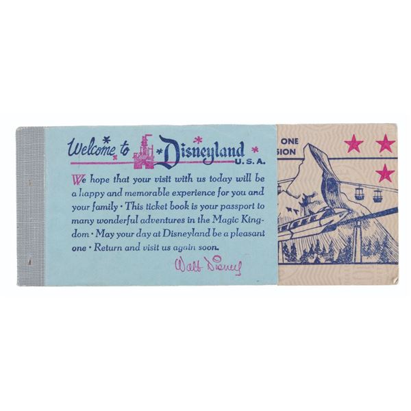 A 1959 Courtesy Guest 5 Ticket Book.