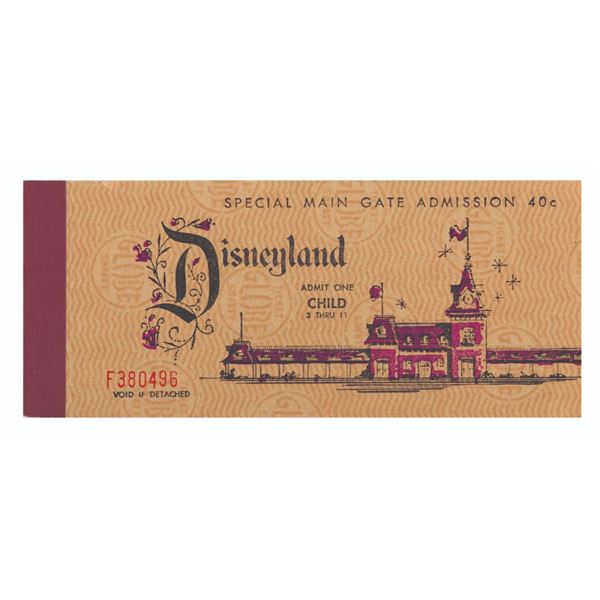 A May 1962 Child 15 Ticket Book.