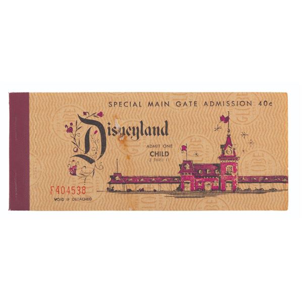 A June 1962 Child 15 Ticket Book.