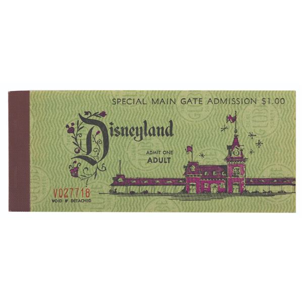 A 1962 Adult 10 Ticket Book.