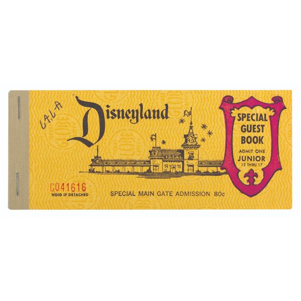 A 1964 Junior Special Guest 20 Ticket Book.
