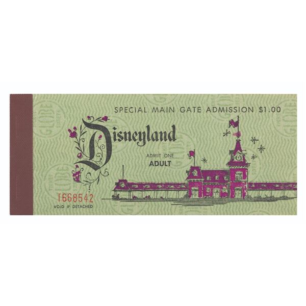 A 1964 Adult 10 Ticket Book.