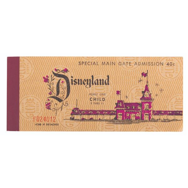 A 1965 Child 15 Ticket Book.