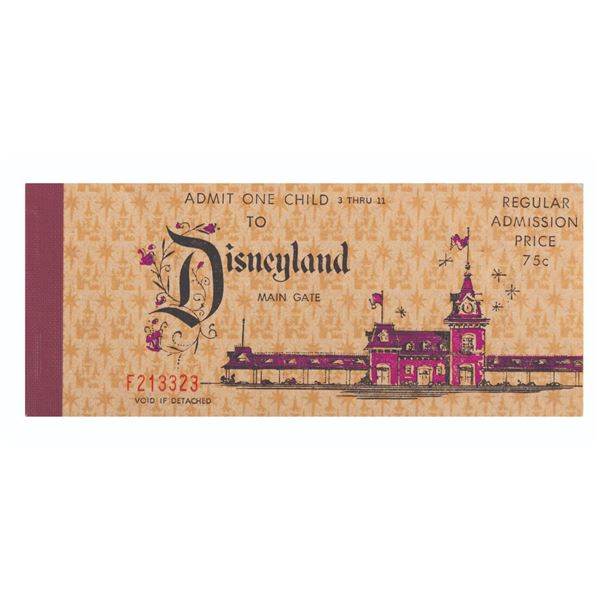 A 1966 Child 15 Ticket Book.