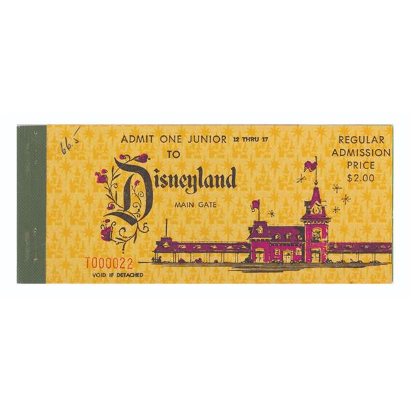 1966 Junior 10 Ticket Book.