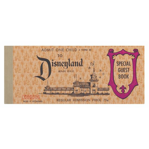 A 1967 Child Special Guest 12 Ticket Book.