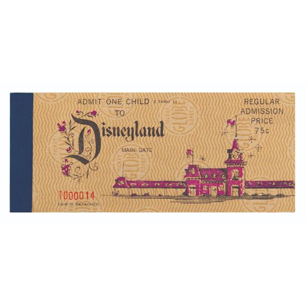 A 1970 Child 10 Ticket Book.