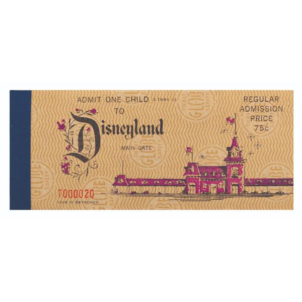 A 1970 Child 10 Ticket Book.