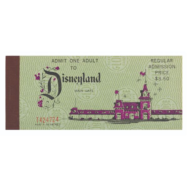 A 1970 Adult 10 Ticket Book.